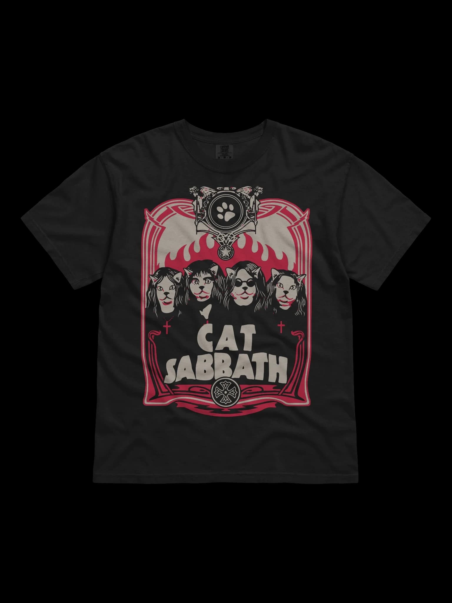 Cat Sabbath - Flames - Tee
